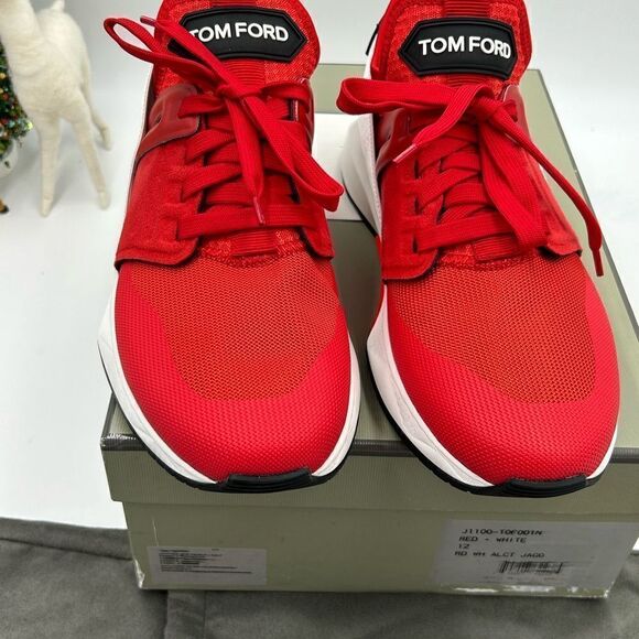 Men’s Tom Ford Jago lace up sneakers size 12 made in Italy - Picture 4 of 11